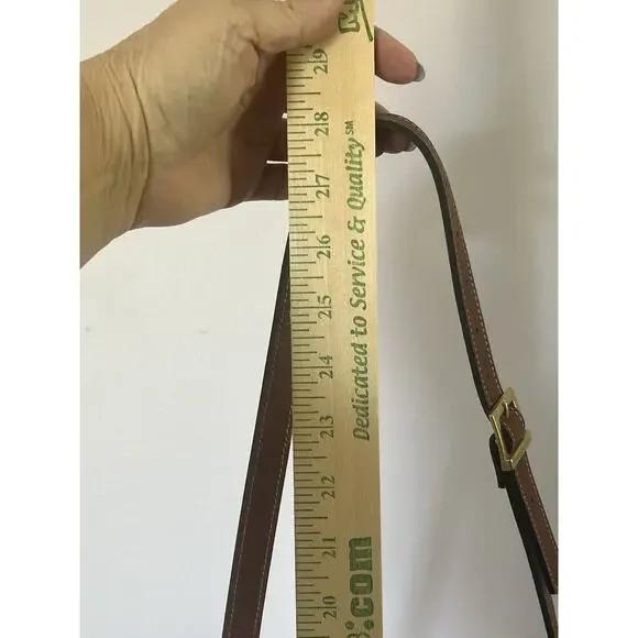 Longaberger 2000 Saddlebrook Country Estate Purse Maple Leather Strap Y2K VTG - Picture 14 of 14